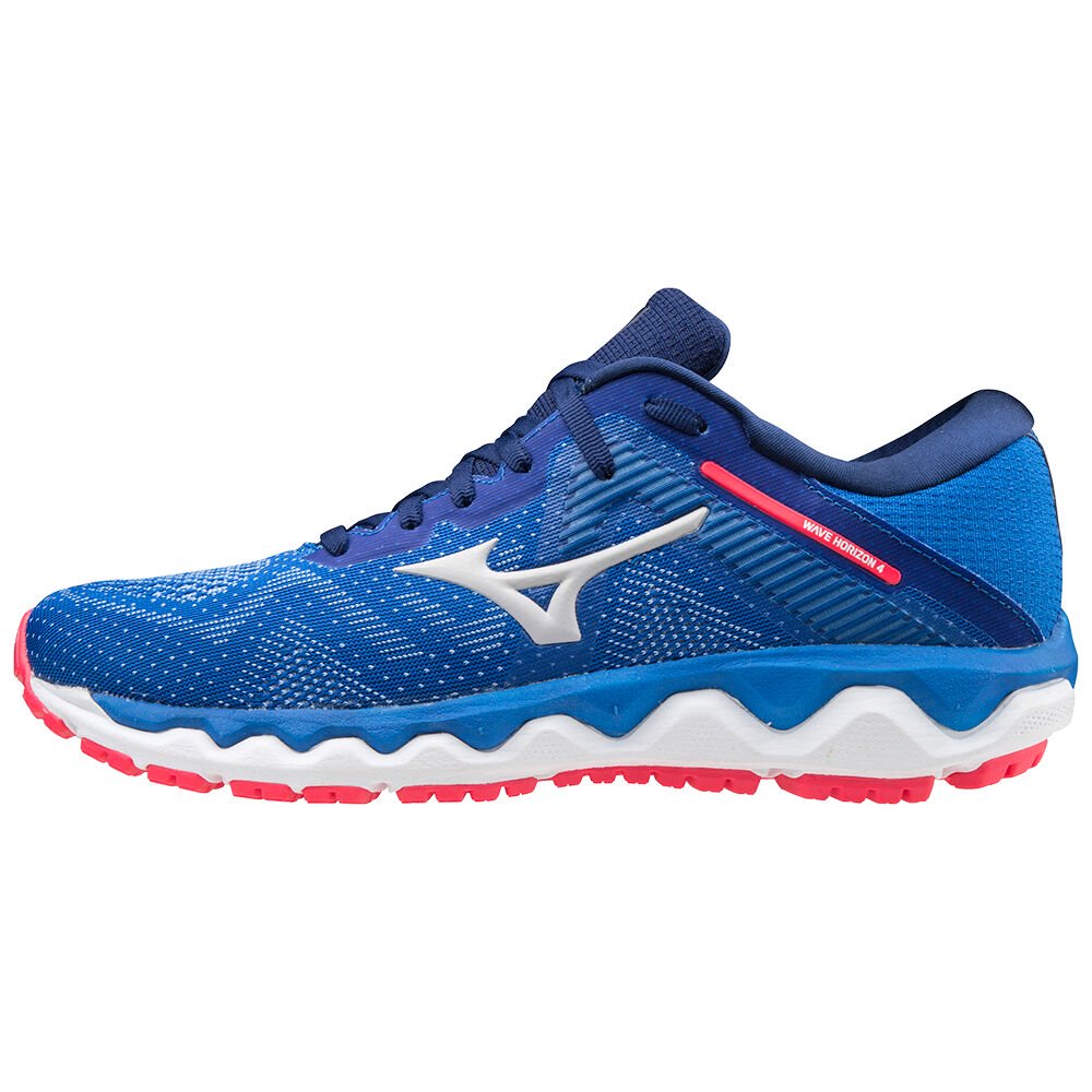 Mizuno Women's Running Shoes Blue/Pink Wave Horizon 4 Shoes - J1GD202657